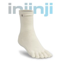 인진지 NEW 러너 세미크루 아이보리 쿨맥스 기능성 스포츠 발가락 양말 남성 여성 런닝 마라톤 운동, small(215~250)