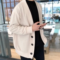 올멋 고퀄리티 에어 베이직 오버핏 가디건