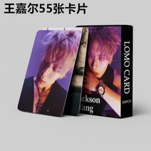 GOT7 굿즈 포카 잭슨포토카드 앨범 로모카드 컬렉션 55장, B
