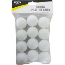 Izzo 화이트 Dimple Practice balls-12 팩, 단일옵션