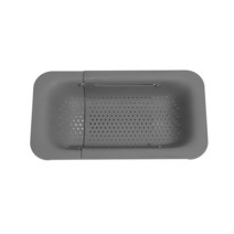 식기살균건조기 컵소독기 Folding Drain Basket Strainer Sink Kitchen Gadgets Creativity Tableware Drye, 한개옵션1, 02 Grey