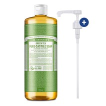 닥터브로너스 그린티 퓨어 캐스틸 솝 950ml+펌프