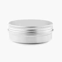 캔들씨 알루미늄 실버 틴 케이스(60ml) 캔들 크림 립밤 연고 천연화장품 만들기, 10개