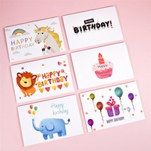 초대장 카드 사용자 정의 감사 카드 위한 대량 생일 봉투 초대장 빈 인사말 내부 6x4, 01 6 cards 6 envelopes