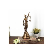 의여신상 고대 그리스 법정 균형 여신 테미스 수지 조각 로펌 피규어 집 장식 공예341183, Antique copper--S