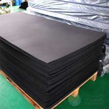 네오프렌 시트 패널 테이프 절연 개스킷 쿠션 맞춤형 블랙 개, flat + 500mm+2000mm, 6mm, Black