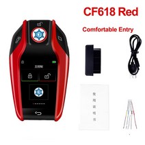 CF618 수정된 스마트 키 범용 원격 자동차 LCD 디스플레이 BMW용 벤츠용 도요타용 현대용 기아용 포르쉐 GP, 03 CF618 Red_02 Korean