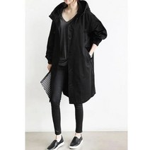 캐주얼 솔리드 포켓 가을 트렌치 롱 코트 및 재킷 여성용 가을146329