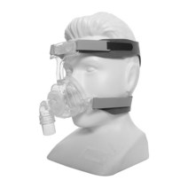 양압기 풀페이스 마스크 CPAP 자동 기계 사이즈 S/M/L 조절식 헤드 기어가 있는 코골이 방지 용, 2M