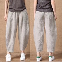 면 마 루즈핏 빅사이즈 여성 의류 쇼핑몰 밴딩 바지 미시옷 부인복 중년 블라우스 77 하객룩 여름 40대