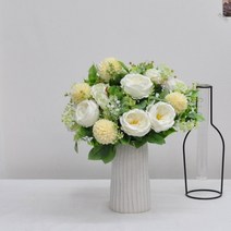 모카플라워 화이트크로바 산소꽃 성묘꽃 조화 꽃다발 꽃바구니 49제추모