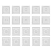 20pcs PBT 블랭크 키캡 1U 1X XDA 프로필 무인쇄 키캡 DIY 기계식 키보드 설치 MX 스위치, T