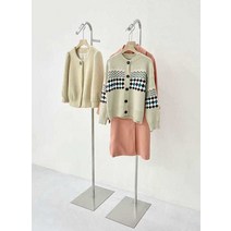 고급 스탠드옷걸이 스테인리스 옷가게 매장 조절형, 골드 A (1.5-1.9m 조절 가능)