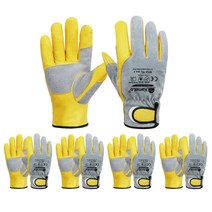 카멜로-내피유 알곤장갑 812-YL 황색 (묶음(5조)), 5세트