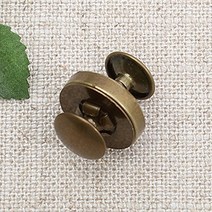 짱패브릭 (4개) 리벳 가시메 자석단추 14mm 18mm / 4color, 14mm-엔틱, 4개
