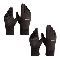 AMIL 기모 스마트 터치 장갑 야외 스포츠 방한 장갑 2개입