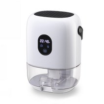 1000ML 저소음 가정용 터치 제습기 LED 무드등 소형 제습기 타이밍 기능, 흰색, CS10X