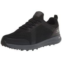 Skechers 남성용 맥스 로버 2 아치 릴렉스 핏 스파이크리스 골프화 스니커즈 블랙/그레이. 9.5