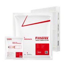 3개 필터렉스 PM0.3 헤파 올뉴투싼 차량용 에어컨필터 고효율, 현대, 3개-올뉴투싼 2015.04~(S106)