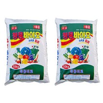 농사친구 가축분 퇴비 20KG 2포세트 대용량 유기농 고급 계분 유기질 비료 우분 밑거름 고추 사과 블루베리 거름, 20KG 2포