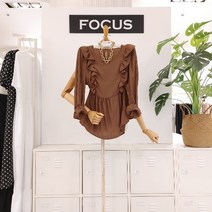 포커스 브이 프릴 셔링 블라우스(FF1H7BL00193)