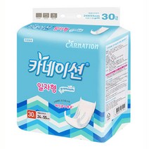 카네이션 속기저귀/일자고급형 30매X6팩, 일자형, 30개입, 6개