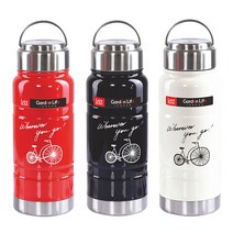 자전거 보온병 550ml, 레드