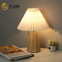 침대사이드테이블 이동식침대테이블 리프트업테이블 pleated table lamp art, 분홍색, 3색 디밍 가능, 3w
