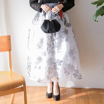 다래원한복 생활한복 한복원피스 묵향 블랙 어깨치마