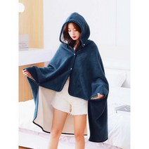 망토 똑딱이 담요 후드 양털 낮잠 캠핑 학생 보온