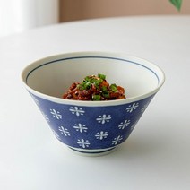 다온아토 시원한 면요리와 어울리는 감성 도자기 면기, 1p, 16_눈꽃송이 삼각면기