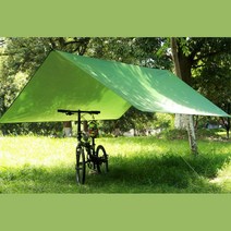 백패킹 방수 사각타프 경량 캠핑천막 캠핑그늘막 바캉스 타프텐트 입문용 그늘망 감성, 1개, 카키