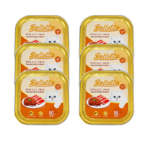 벨로타(고양이트레이) [참치와 소고기 그레이비] (80g) 태국 타이유니언 리얼미트 Bellota Tuna and Beef Gravy, 24개