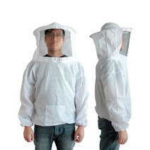 면 양봉 옷 상의 벌망 해충 벌초 작업복 방충복 모기장옷 gipple*372946522ry, 단품, 1개