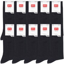 BYC신사용블랙리턴장목양말10켤레SMS1061