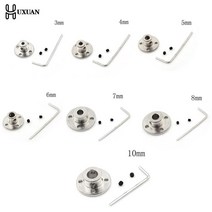샤프트 커플링 기어 커플링 34567810mm r11 리지드 플랜지 커플 링 철 모터 가이드 커플러 모터 커넥터 세트 전력 전송 부품 하드웨어, 10mm