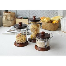 원두 분쇄 커피 밀폐 보관용기 스푼포함 예쁜병 저장용기 홈카페 프림 설탕, 1개, 대