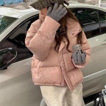 핑크 패딩 오버핏 숏패딩 귀여운 겨울 아우터