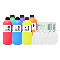 교육기관 추천! 거품물감 세트 1000ml 대용량 핑거페인트 물감놀이 거품놀이 버블물감 촉감놀이, [거품1000풀+스퀴즈버블러12개+포리와이드10개]