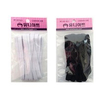 8골 고무줄 1팩 1000유니아트 판고무줄, 흰색