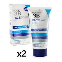 neat3b 니트 페이스 세이버젤 얼굴 땀억제제, 2팩, 50ml