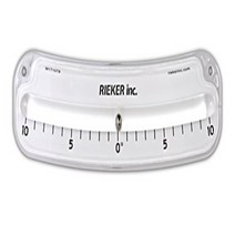 Rieker Military Grade Shatter-Proof ±10º Inclinometer Utility Angle Indicator 2110-F null, 1, White