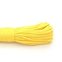 등산 로프 산악용 안전 밧줄 캠핑 줄 등반 끈 5m10m paracord 낙하산 코드 군용 사양 유형 dia.4mm 하이킹 을위한 7 스탠드 코어 생존 파라코드, 노란색, 10m