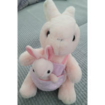 에버랜드리조트 토끼 맘앤베이비 인형 소, 28cm, 혼합색상