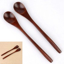 옻칠 롱스푼 2P 카페용품 서빙스푼 커피스푼
