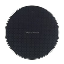 QI 무선 고속 충전기 15W 초박형 메탈 패드 맥세이프 충전기 화웨이 안드로이드 S9 노트 8 어댑터, 06 01 10W black