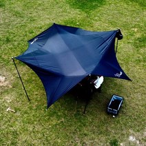 비달리도 암막타프 블랙코팅타프 옥타 헥사 타프 방숭 경량 감성 미니 타프, 육각대형, 알루미늄