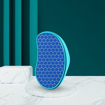 껍질을 벗긴 스테인레스 스틸 발 파일 유리 숫돌 각질 제거 마찰 휴대용, 한개옵션1, 01 Blue 1 Pcs