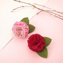 카네이션 브로치 코사지 블루밍 조화 어버이날 스승의날 꽃 감사 유치원 학원 학교, 레드