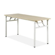 접이식 테이블 사무용 연수용 컴퓨터 책상, 쿠팡 1500x600(YWD6027-WH)